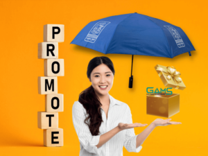 dù cầm tay cho quảng cáo