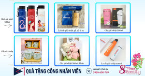 Quà tặng 8/3 cho công nhân viên nữ