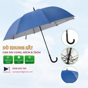 Dù cán cong khung sắt 70cm