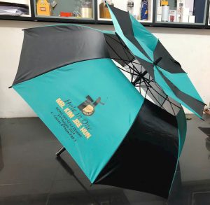 dù cầm tay giá xưởng in logo quảng cáo