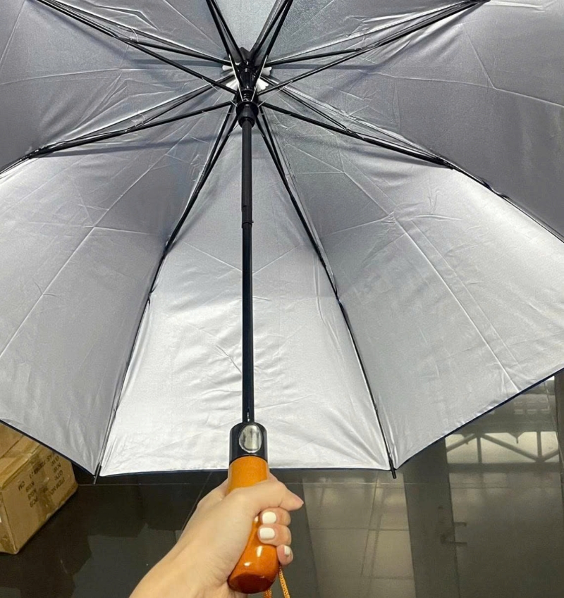 dù gấp 2 cán gỗ 70cm