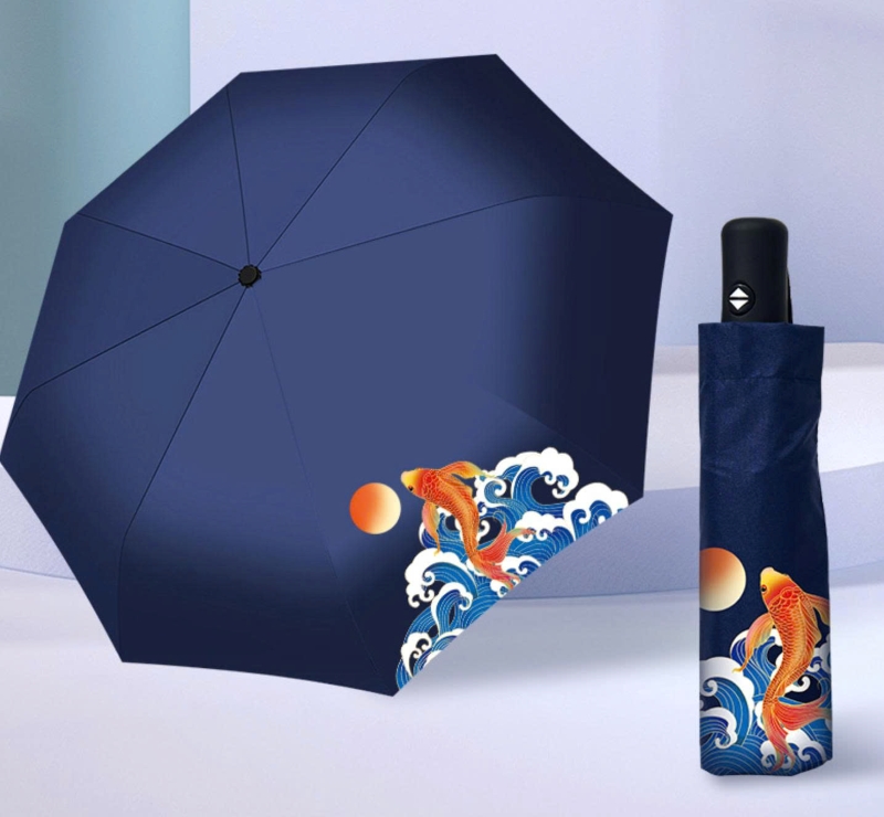 Ô che mưa cầm tay loại gấp gọn tự động 2 chiều