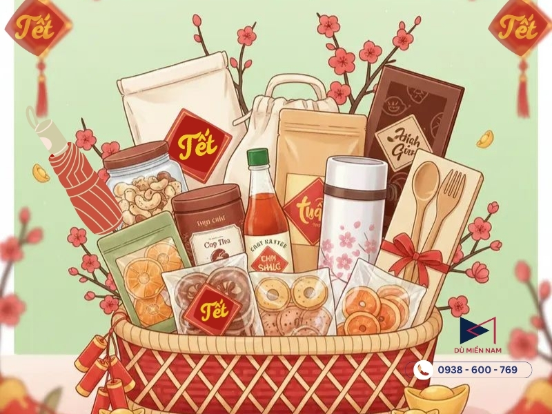 Quà Tết Công Đoàn - combo ô che mưa cầm tay