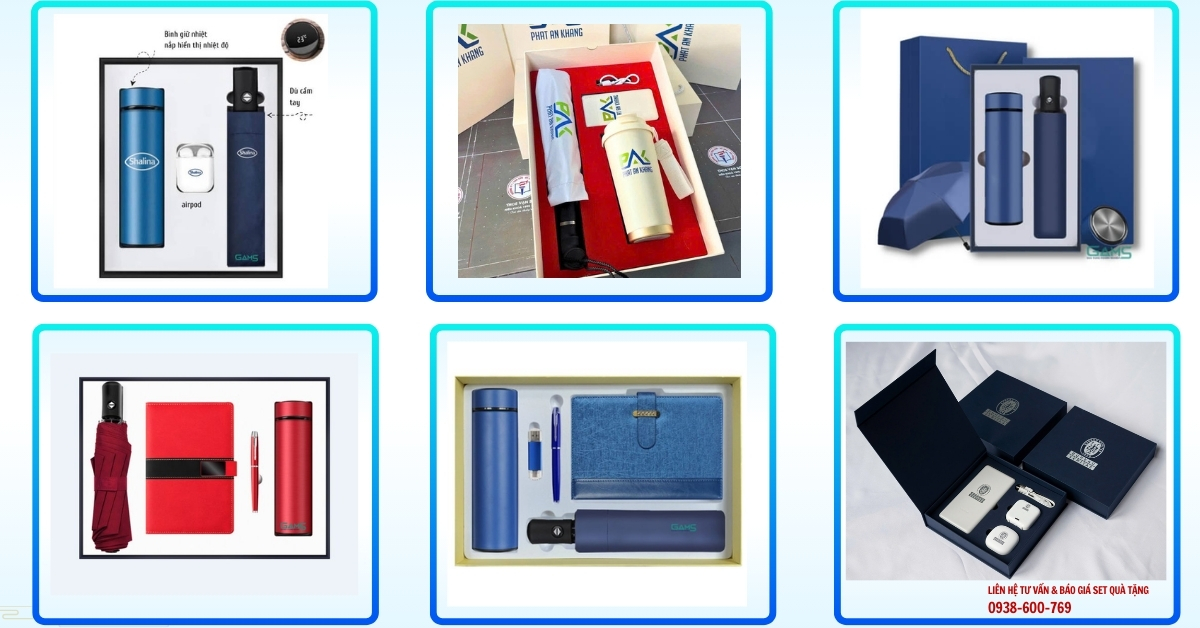 set quà tặng khách hàng doanh nghiệp mix sẵn có hàng số lượng lớn