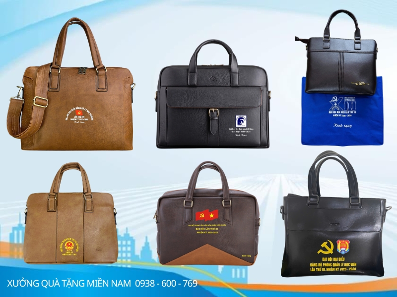 Cặp Da Cao Cấp làm Quà tặng đại hội, quà tặng doanh nghiệp có sẵn nhiều mẫu