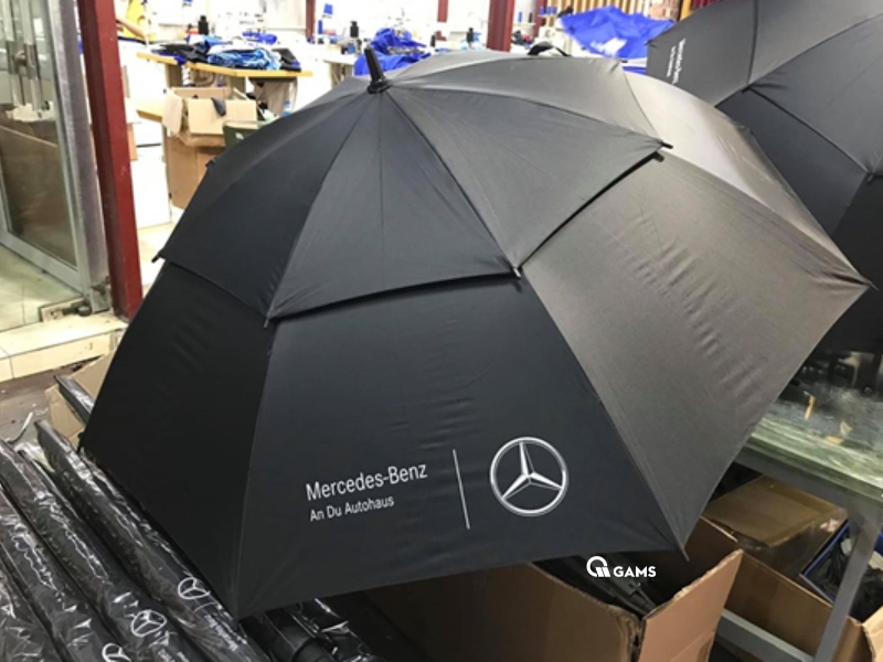 Ô cầm tay cỡ lớn 2 tầng in logo mercedes